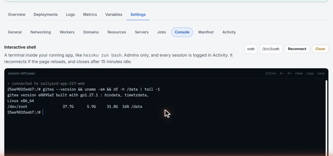 Une console dans votre application